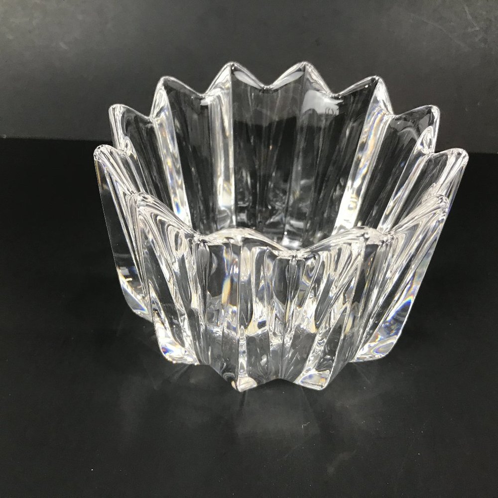 Orrefors Corona Signed and numbered Crystal Scandanavian Bowl